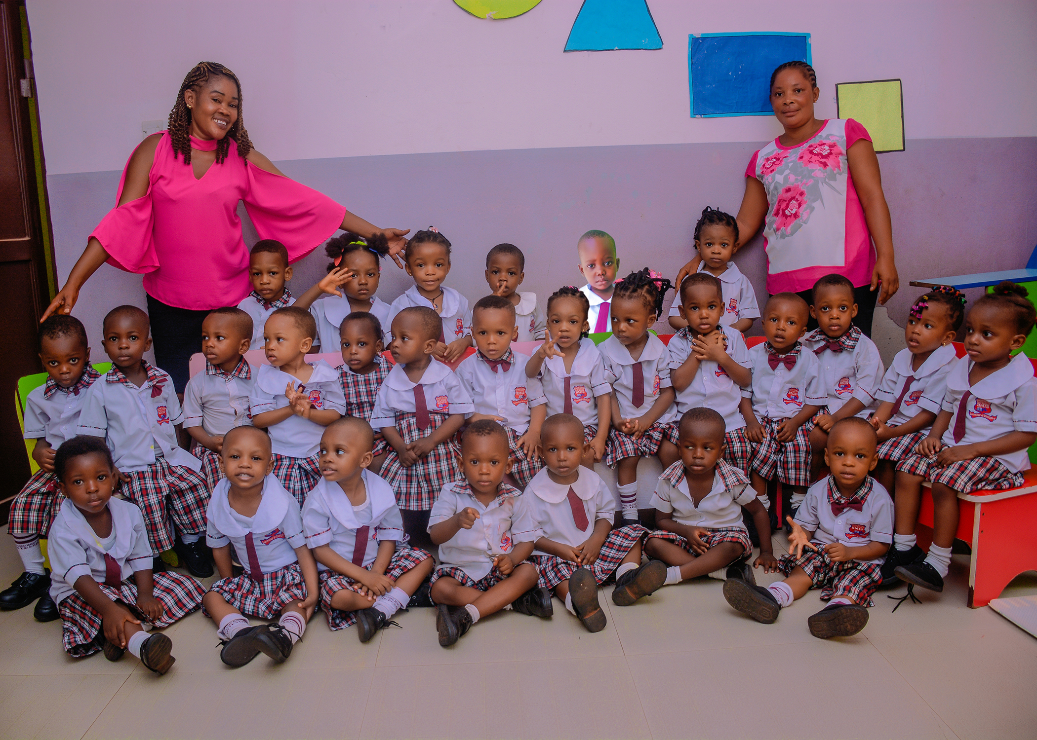 BMIS nursery children with teachers